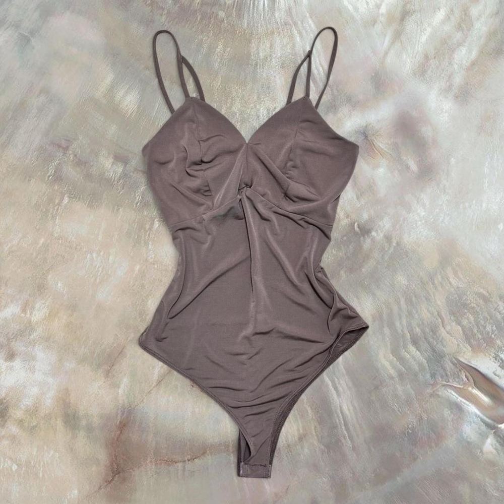 Balletcore Charlotte Russe Brown Nude Bodysuit – XS  Taupe nude brown